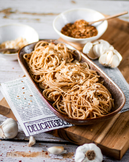 Kochanleitung für Spaghetti Aglio Oglio