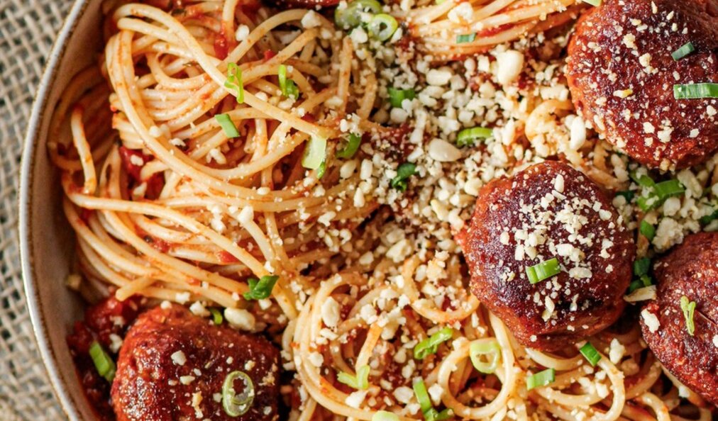 Rezept für Bella Pasta Spaghetti mit Bällchen. 